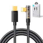 Joyroom S-CL020A6 Angle (90°) / Braided USB-C to Lightning Cable 20W Μαύρο 1.2m