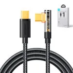 Joyroom S-CC100A6 Angle (90°) USB 2.0 Cable USB-C male - USB-C 100W Μαύρο 1.2m