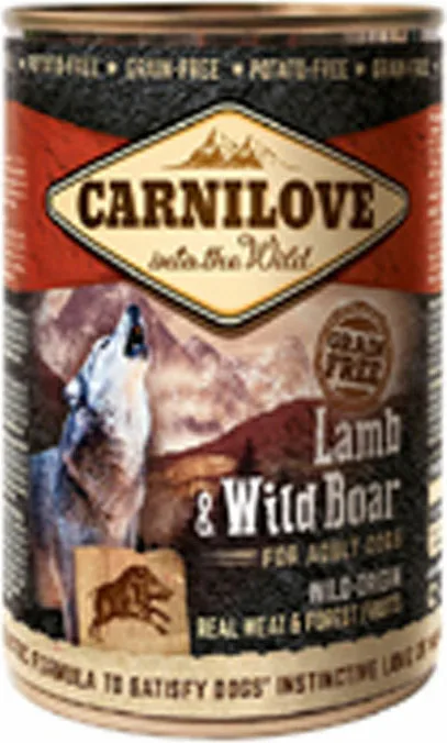 20230330170234_carnilove_adult_agriogourouno_arni_400gr Carnilove Υγρή Τροφή Σκύλων σε Κονσέρβα με Αρνί χωρίς Σιτηρά & Γλουτένη 400gr 020-0483 - Image 1