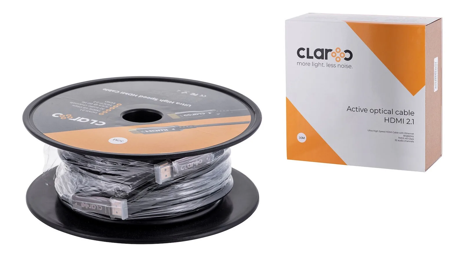 Claroc HDMI 2.1 Cable HDMI male - HDMI male 30m Μαύρο (FEN-HDMI-21-30M) - Image 1