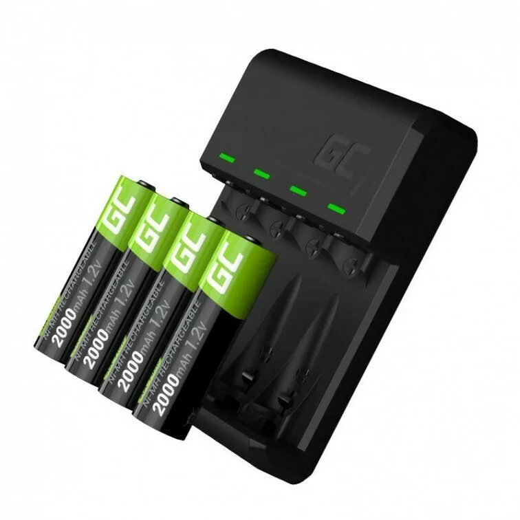 20230411161850_green_cell_vitalcharger_usb_4_mpatarion_ni_mh_megethous_aa_aaa_set_me_4x_aa_2000mah Green Cell VitalCharger USB 4 Μπαταριών Ni-MH Μεγέθους AA/AAA Σετ με 4x AA 2000mAh - Image 1