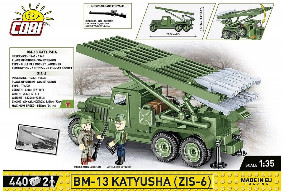 Cobi Τουβλάκια Bm-13 Katyusha για 8+ Ετών 440τμχ COBI-2280 - Image 1
