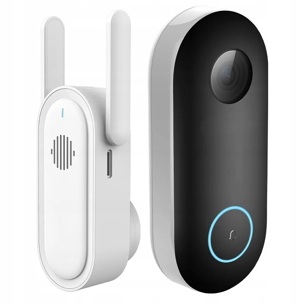 Imilab Ασύρματο Κουδούνι Πόρτας Wi-Fi Συμβατό με Alexa και Google Home CMSXJ33A Λευκό - Image 1