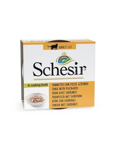 Schesir Nature For Cat Υγρή Τροφή για Ενήλικες Γάτες σε Κονσέρβα με Τόνο και Ψάρια χωρίς Γλουτένη 70gr 55061121 - Image 1