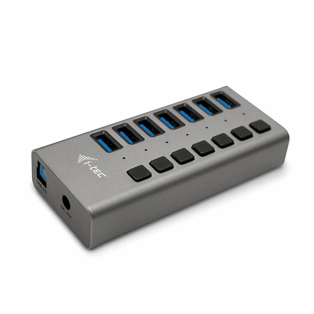 i-tec USB 3.0 Hub 7 Θυρών με σύνδεση USB-A & Θύρα Φόρτισης και Εξωτερική Παροχή Ρεύματος (U3CHARGEHUB7) - Image 1
