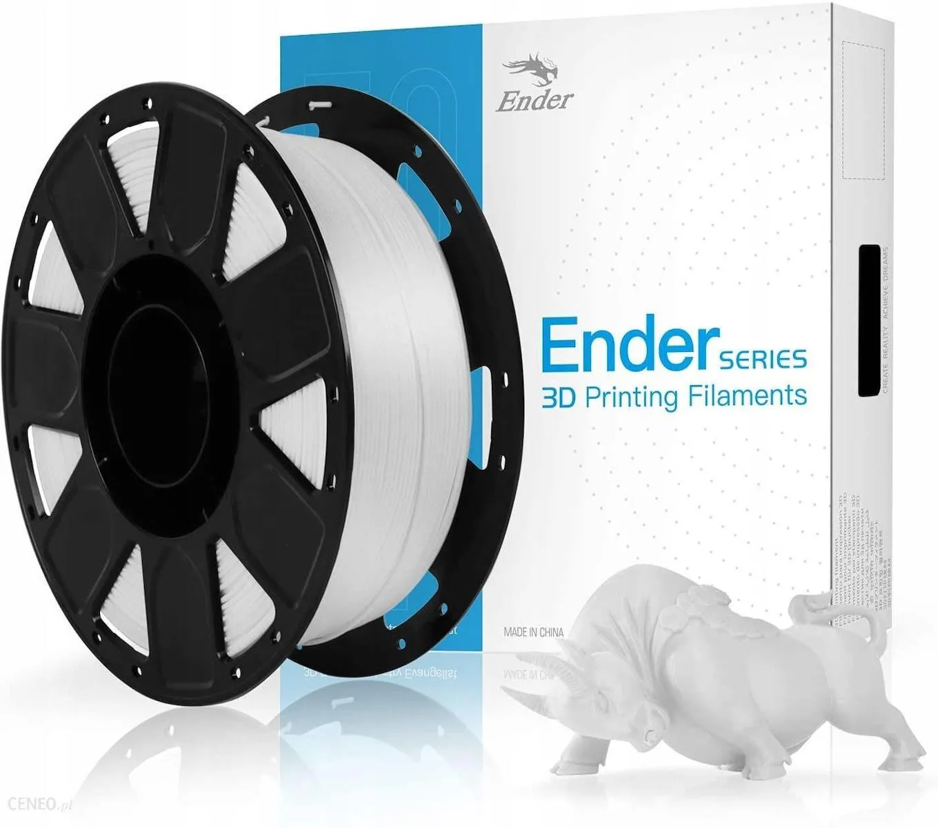 Creality3D PLA 3D Printer Filament 1.75mm Λευκό 1kg 3301010121 1τμχ (Spool) - Image 1
