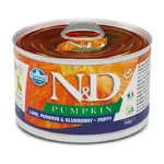 Farmina N&D Pumpkin Υγρή Τροφή για Κουτάβια σε Κονσέρβα με Αρνί, Βατόμουρα και Κολοκύθα χωρίς Σιτηρά & Γλουτένη 140gr 21.12.023