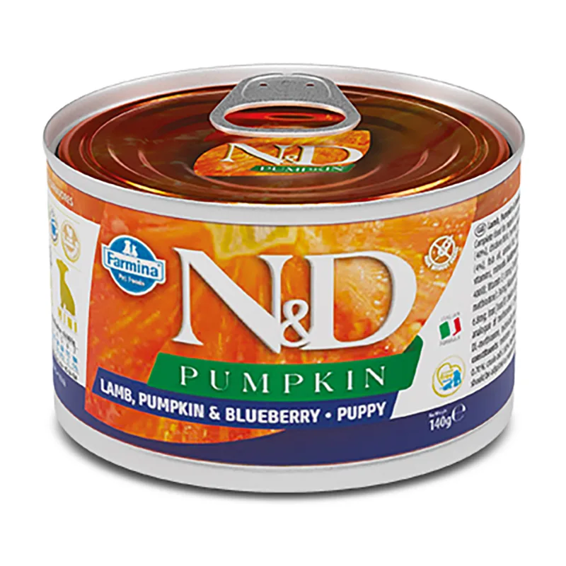 20230511112817_farmina_n_d_pumpkin_puppy_arni_vatomoura_kolokytha_140gr Farmina N&D Pumpkin Υγρή Τροφή για Κουτάβια σε Κονσέρβα με Αρνί, Βατόμουρα και Κολοκύθα χωρίς Σιτηρά & Γλουτένη 140gr 21.12.023 - Image 1