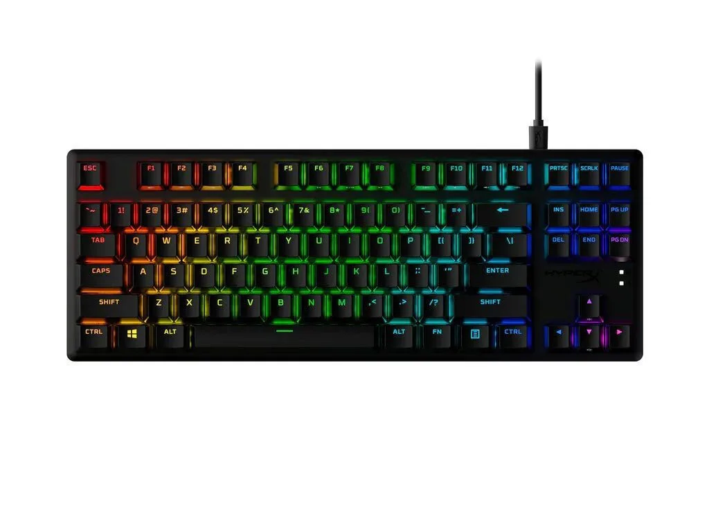 HyperX Alloy Origins Core PBT Gaming Μηχανικό Πληκτρολόγιο με HyperX Blue διακόπτες και RGB φωτισμό (Αγγλικό US) - Image 1