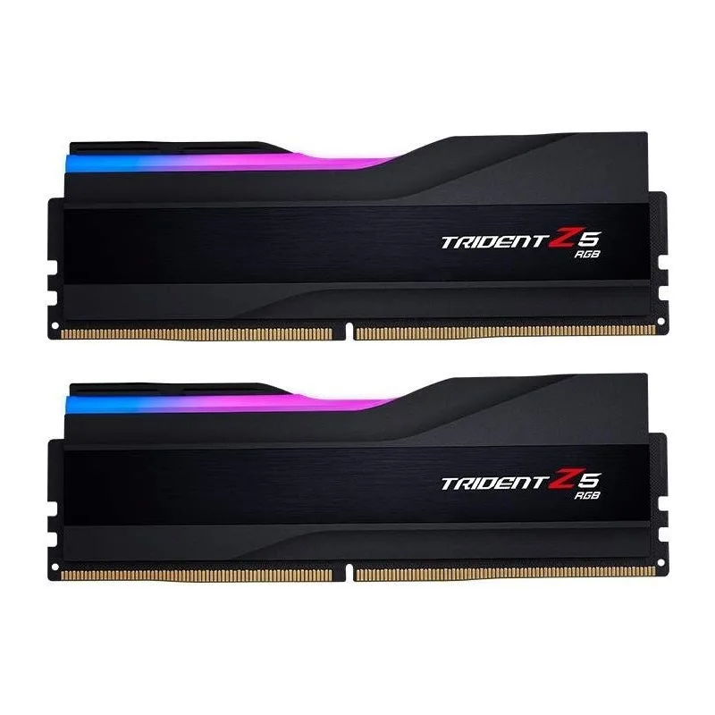 G.Skill Trident Z5 RGB DDR5 96GB RAM με 2x48GB Modules και Ταχύτητα 5600 για Desktop F5-5600J4040D48GX2-TZ5RK - Image 1