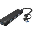 Natec Mayfly USB 3.0 Hub 4 Θυρών με σύνδεση USB-A / USB-C (NHU-2023)