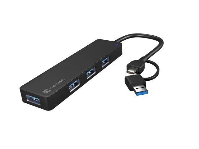 Natec Mayfly USB 3.0 Hub 4 Θυρών με σύνδεση USB-A / USB-C (NHU-2023) - Image 1