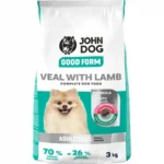 John Dog Good Form 3kg Ξηρά Τροφή για Ενήλικους Σκύλους Μικρόσωμων Φυλών με Αρνί και Μοσχάρι
