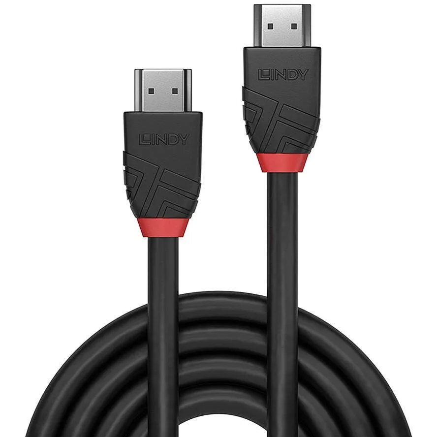Lindy HDMI 2.0 Cable HDMI male - HDMI male 0.5m Μαύρο 36470 - Image 1