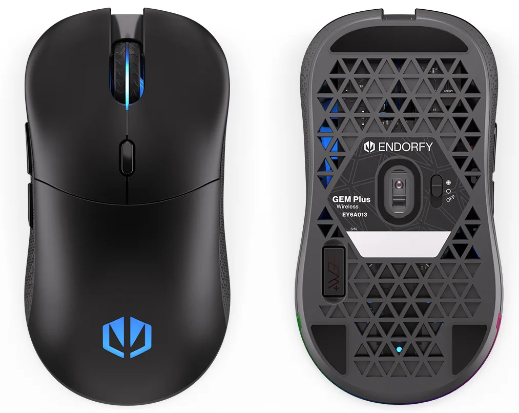 Endorfy GEM Plus 26000 RGB Gaming Ποντίκι 26000 DPI Μαύρο - Image 1