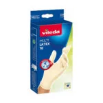 Vileda Γάντια Καθαριότητας S7904157 Latex Λευκά 10τμχ