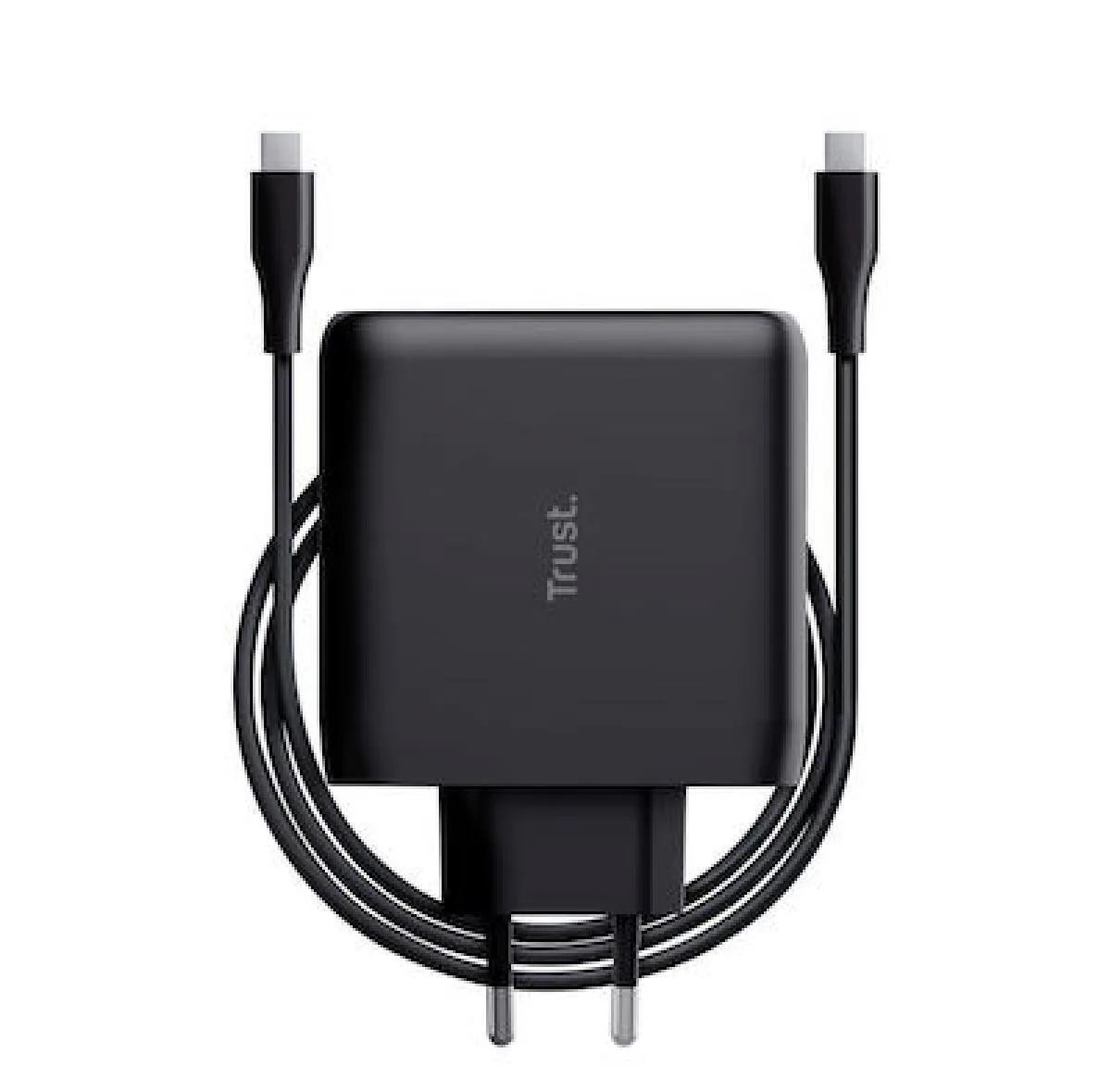 Trust Φορτιστής με Θύρα USB-C και Καλώδιο USB-C 100W Quick Charge 3.0 Μαύρος (Maxo) - Image 1
