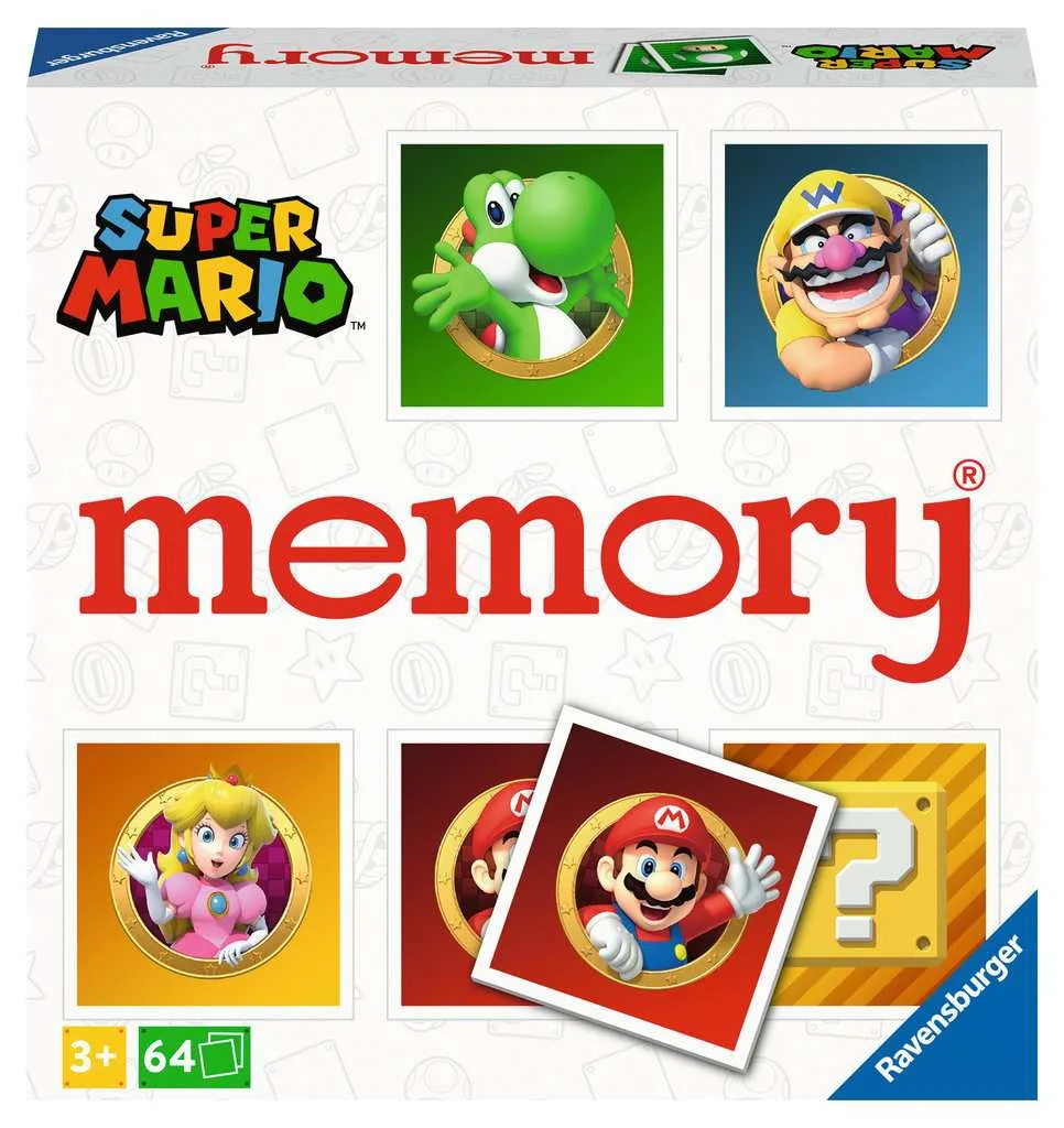 Επιτραπέζιο Παιχνίδι Super Mario Memory για 2-8 Παίκτες 3+ Ετών 20925 (EN) Ravensburger - Image 1