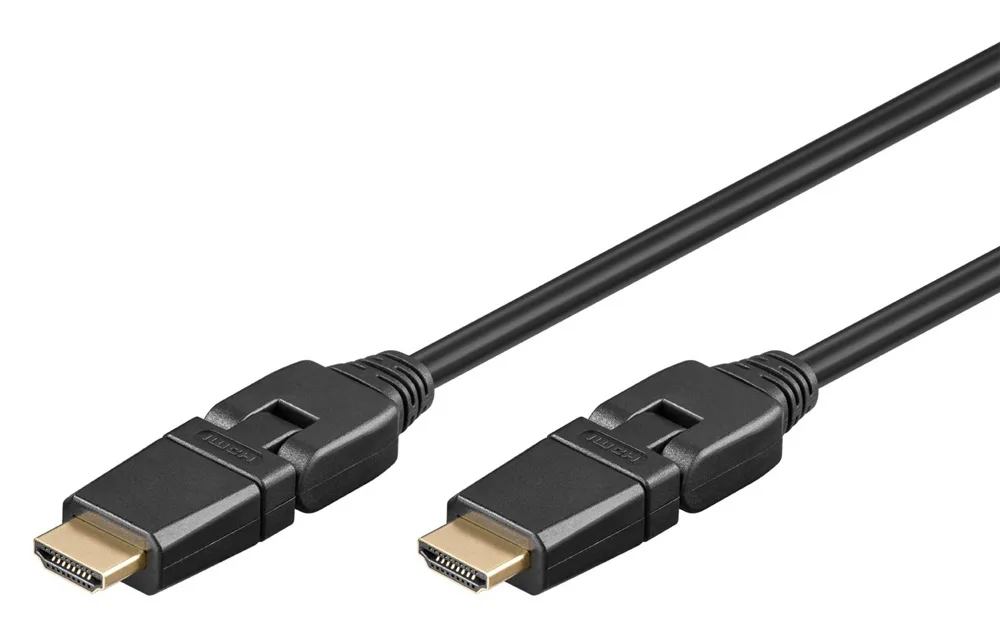 Goobay HDMI 2.0 Cable HDMI male - HDMI male 2m Μαύρο 61286 - Image 1