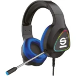 Sparco Over Ear Gaming Headset με σύνδεση 3.5mm / USB Black / Blue