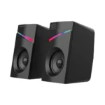 Rebeltec Pop Ηχεία Υπολογιστή 2.0 με RGB Φωτισμό Μαύρα