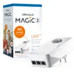 Devolo Magic 2 Lan Triple Powerline για Ενσύρματη Σύνδεση με Passthrough Πρίζα και 3 Θύρες Gigabit Ethernet