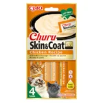 Inaba Churu Cat Skin & Coat Λιχουδιές Σνακ με Κοτόπουλο για Ενήλικες Γάτες 1τμχ 56gr IN672