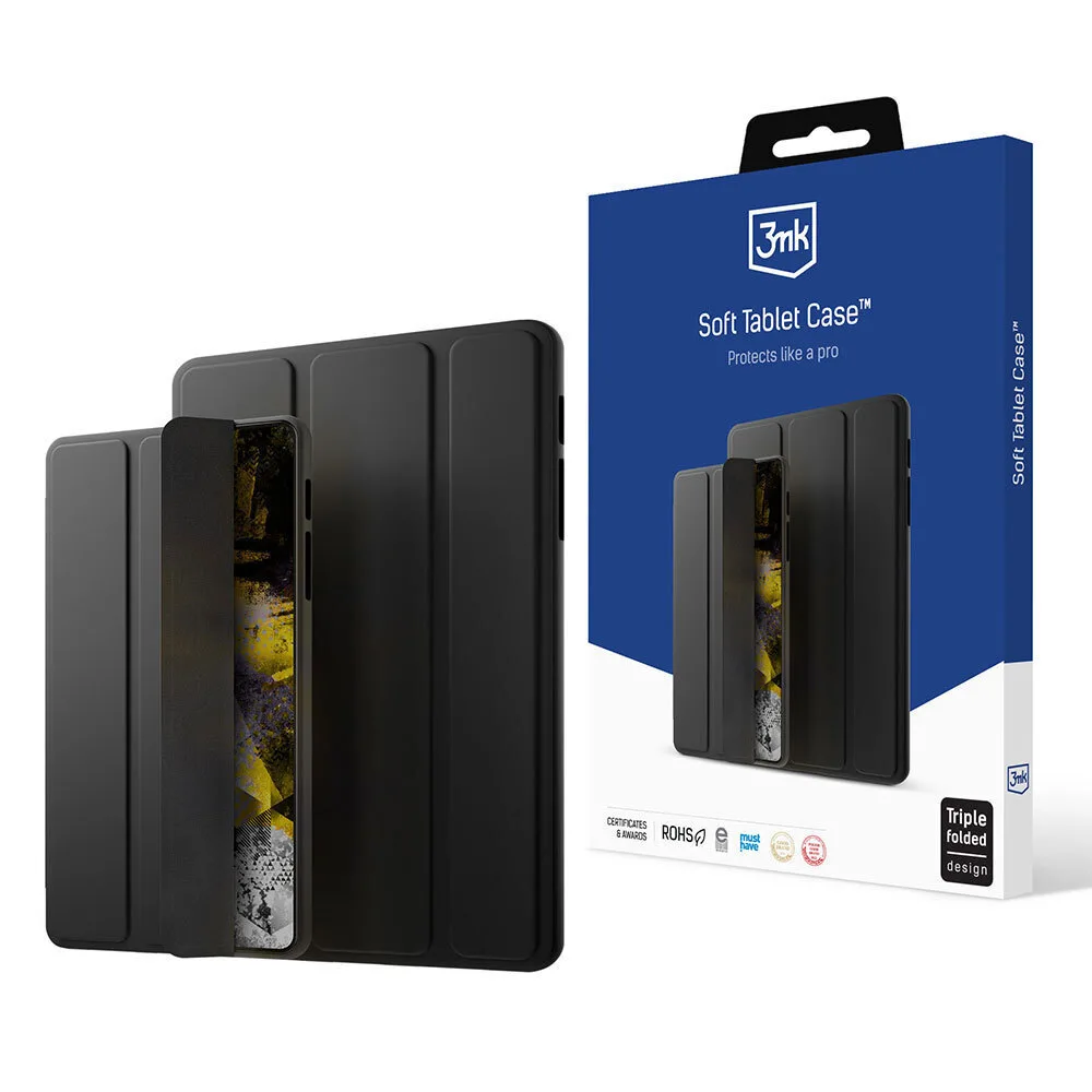 20230711134611_3mk_soft_flip_cover_dermatinis_mayro_galaxy_tab_s6_lite_10_4 3MK Soft Flip Cover Δερματίνης Μαύρο (Galaxy Tab S6 Lite 10.4) - Image 1