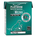 Platinum Pet Food & Care MENU Υγρή Τροφή Σκύλων σε Φακελάκι με Ψάρι χωρίς Σιτηρά 375gr PLA0013