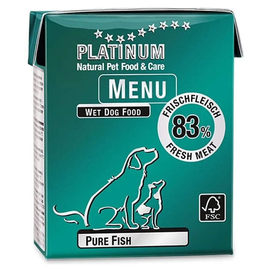 Platinum Pet Food & Care MENU Υγρή Τροφή Σκύλων σε Φακελάκι με Ψάρι χωρίς Σιτηρά 375gr PLA0013 - Image 1