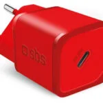 SBS Φορτιστής Χωρίς Καλώδιο GaN με Θύρα USB-C 20W Power Delivery Κόκκινος (TRGAN1C20R)