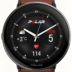 Polar Ignite 3 43mm Αδιάβροχο Smartwatch με Παλμογράφο (Titanium with Brown Strap)