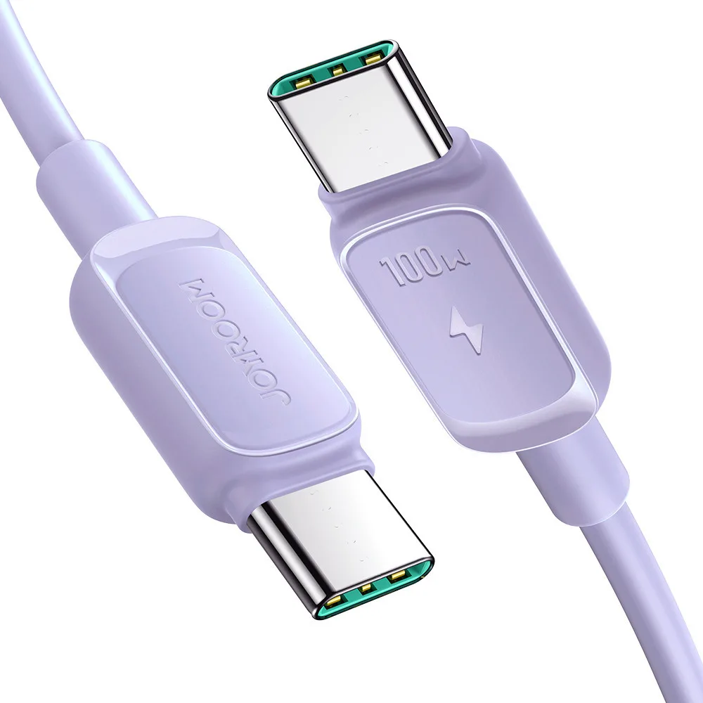 Joyroom S-CC100A14 USB 2.0 Cable USB-C male - USB-C 100W Μωβ 1.2m - Image 1