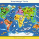 Παιδικό Puzzle Animal World Map για 4+ Ετών 30pcs 06641 Ravensburger