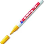 Edding 751 Ανεξίτηλος Μαρκαδόρος Yellow 4-751005