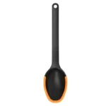 Fiskars Ρηχή Κουτάλα Ραγού Πλαστική Μαύρη με Πορτοκαλί άκρη από Σιλικόνη 29cm 1027299