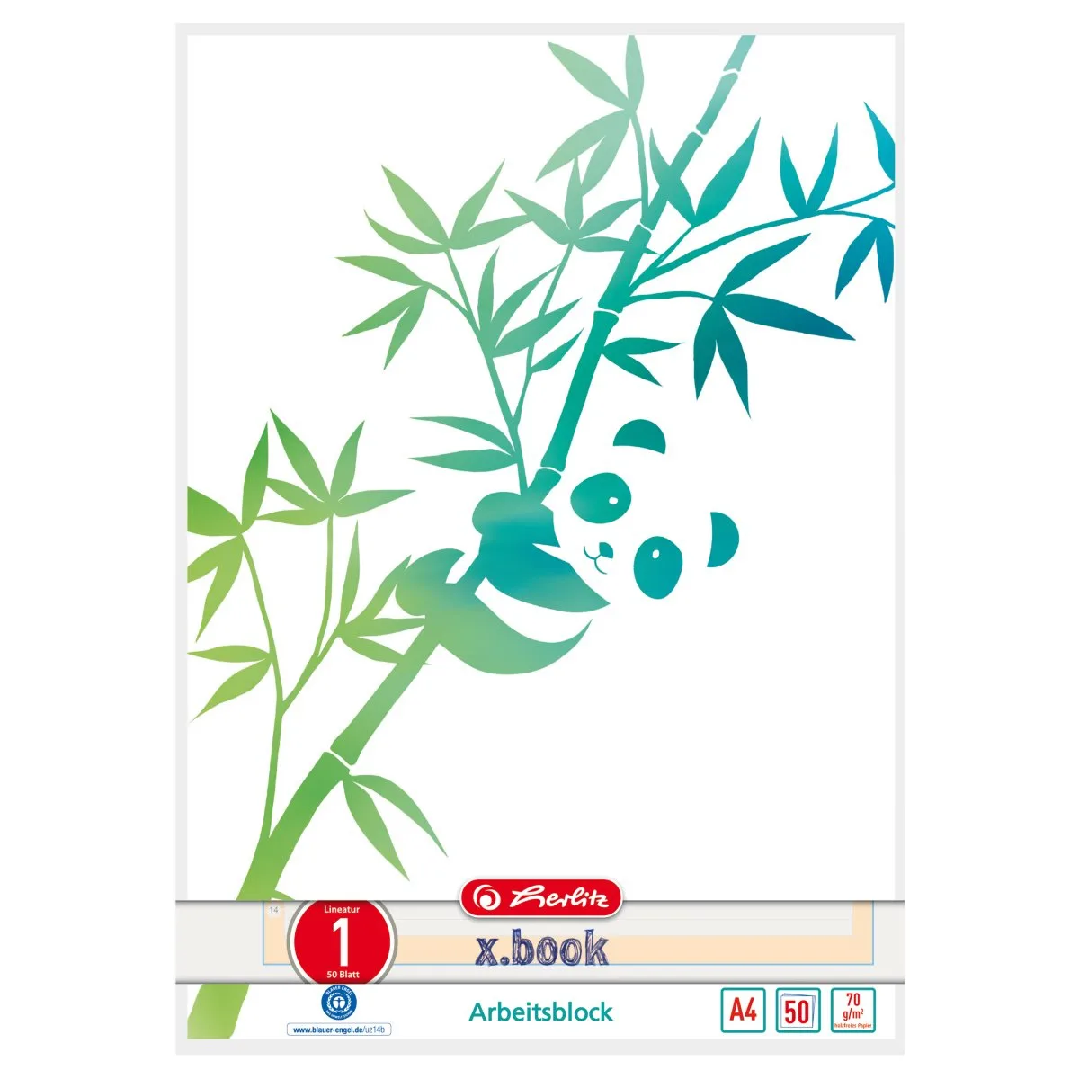 20230725172744_herlitz_simeiomatario_50_fyllon_me_leykes_selides_50039890 Herlitz Σημειωματάριο 50 Φύλλων με Λευκές Σελίδες Πράσινο 50039890 - Image 1