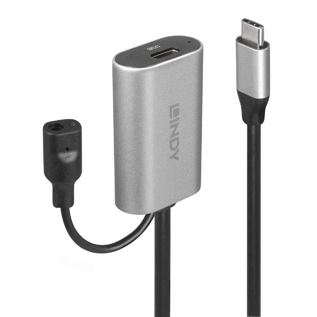 Lindy Active Extension USB 3.1 Cable USB-C male - USB-C female Μαύρο 5m (43271) - Image 1