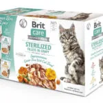 Brit Sterilized Fillets in Gravy Υγρή Τροφή για Ενήλικες Γάτες σε Φακελάκι με Γαλοπούλα, Κουνέλι, Πάπια, Σολομό και Τόνο χωρίς Σιτηρά & Γλουτένη 12x85gr