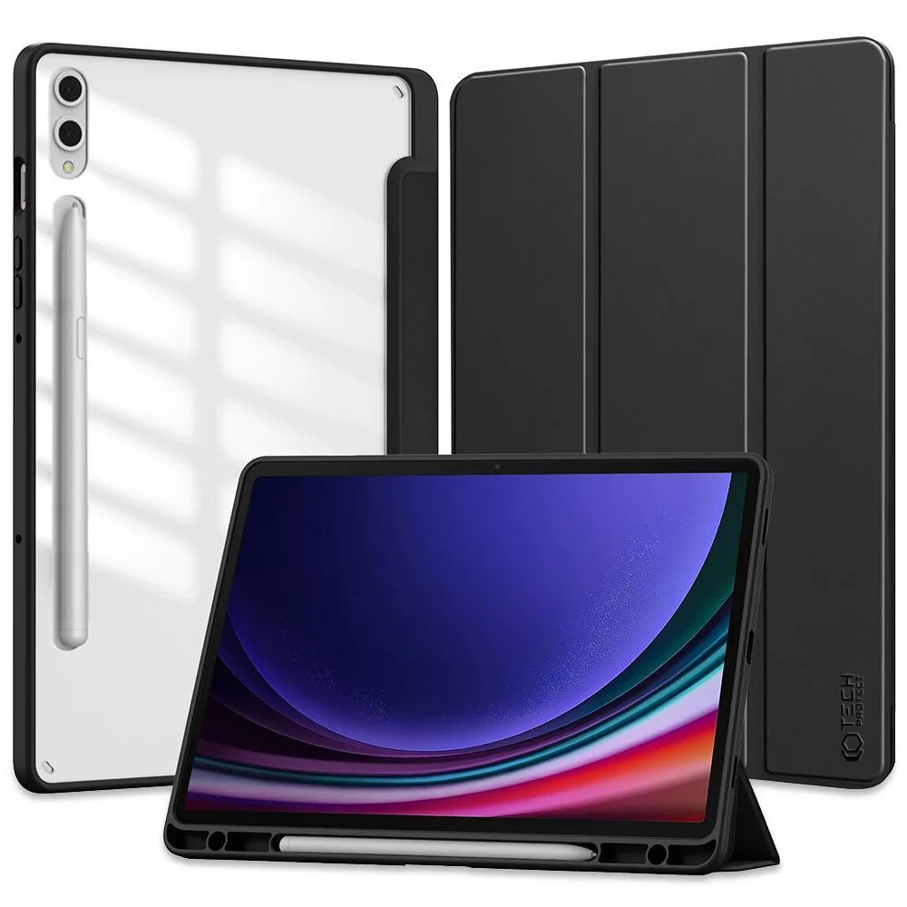 20230808140412_tech_protect_sc_pen_hybrid_flip_cover_dermatinis_silikonis_mayro_galaxy_tab_s9 Tech-Protect Hybrid Flip Cover Μαύρη (Galaxy Tab S9+) - Image 1