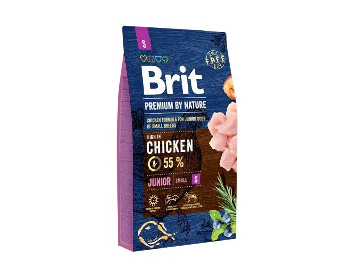 Brit Nature 8kg Ξηρά Τροφή χωρίς Σιτηρά & Γλουτένη για Κουτάβια Μικρόσωμων Φυλών με Κοτόπουλο - Image 1