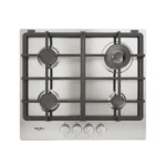 Whirlpool Εστία Υγραερίου Αυτόνομη Inox 56x51εκ. Ασημί TGML 661 IX