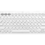 Logitech Pebble Keys 2 K380s Ασύρματο Bluetooth Πληκτρολόγιο Αγγλικό US Λευκό