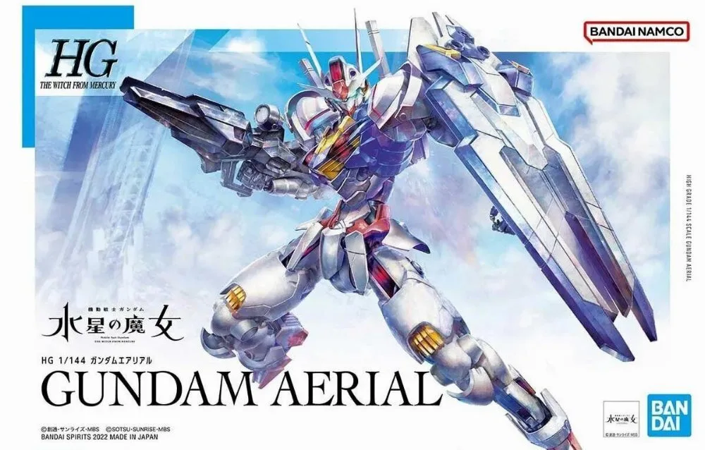Bandai Spirits Gundam: Gundam Aerial Mobile Suit - High Grade Gunpla Φιγούρα σε Κλίμακα 1:144 MK63030 - Image 1