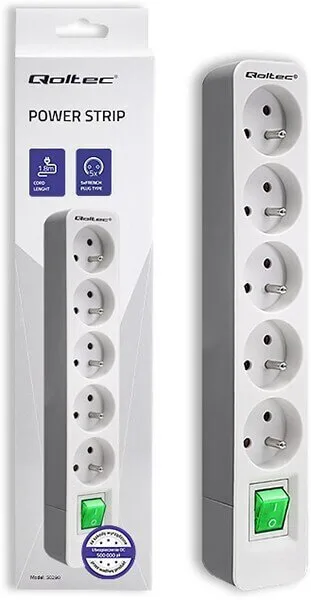 Qoltec Smart Πολύπριζο 5 Θέσεων με Καλώδιο 1.8m 50290 - Image 1