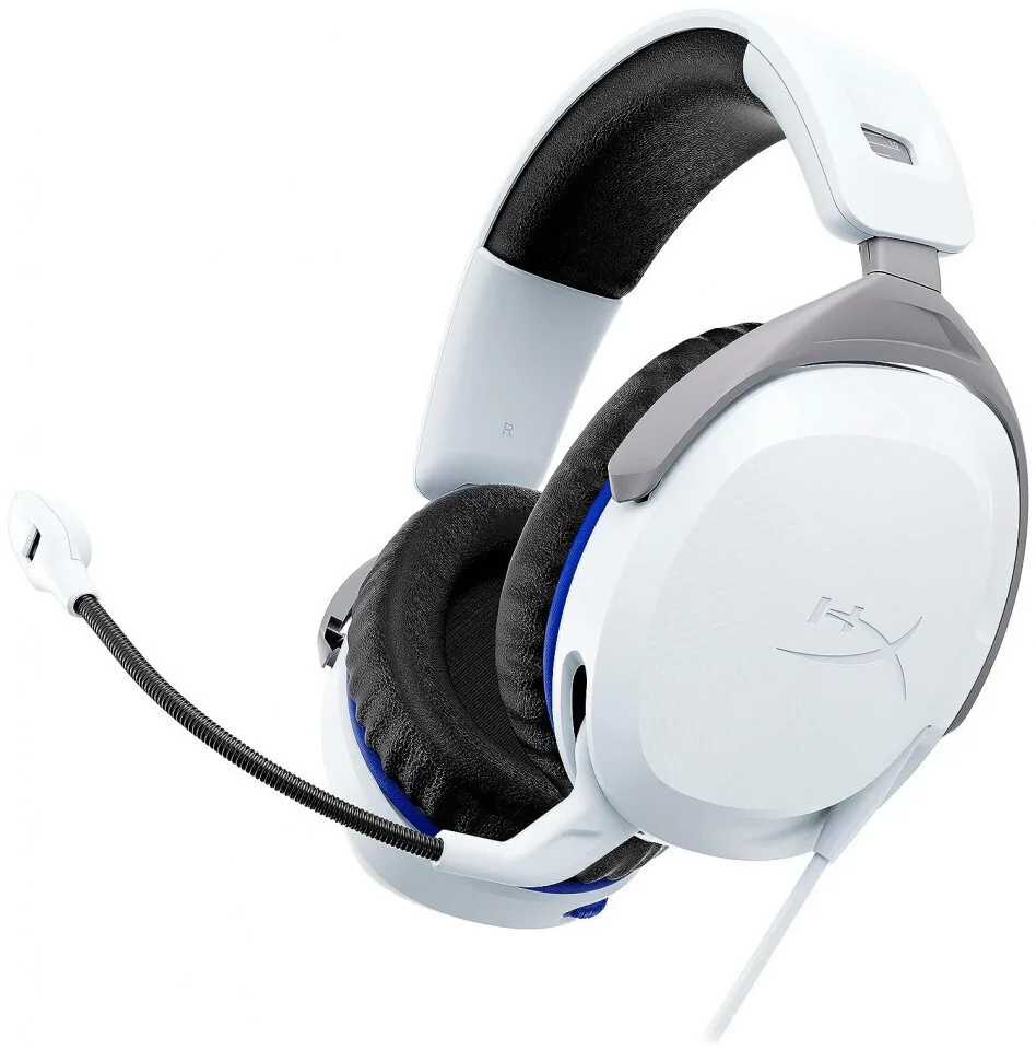 20230828165930_hyperx_cloudx_stinger_ii_for_playstation_over_ear_gaming_headset_me_syndesi_3_5mm_leyko HyperX CloudX Stinger II for Playstation Over Ear Gaming Headset με σύνδεση 3.5mm Λευκό - Image 1