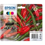 Epson 503 Γνήσιο Πακέτο 4 Μελανιών Εκτυπωτή InkJet Κίτρινο / Κυανό / Ματζέντα / Μαύρο (C13T09Q64020)