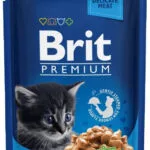 Brit Premium Υγρή Τροφή για Ανήλικες Γάτες σε Κονσέρβα με Κοτόπουλο χωρίς Γλουτένη 100gr