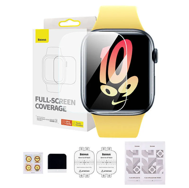 20230831154956_baseus_screen_protector_gia_to_apple_watch_40mm Baseus Nanocrystal Screen Protector για το Apple Watch 40mm 1τμχ P6001510B201-00 - Image 1