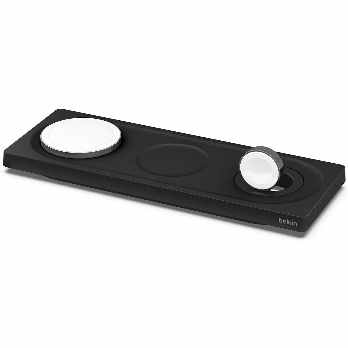 20230905124215_belkin_vasi_fortisis_se_mayro_chroma_3in1_chargepad_wiz016vfbk Belkin Φορτιστής Magsafe 15W Μαύρος (3in1 ChargePad WIZ016VFBK) - Image 1